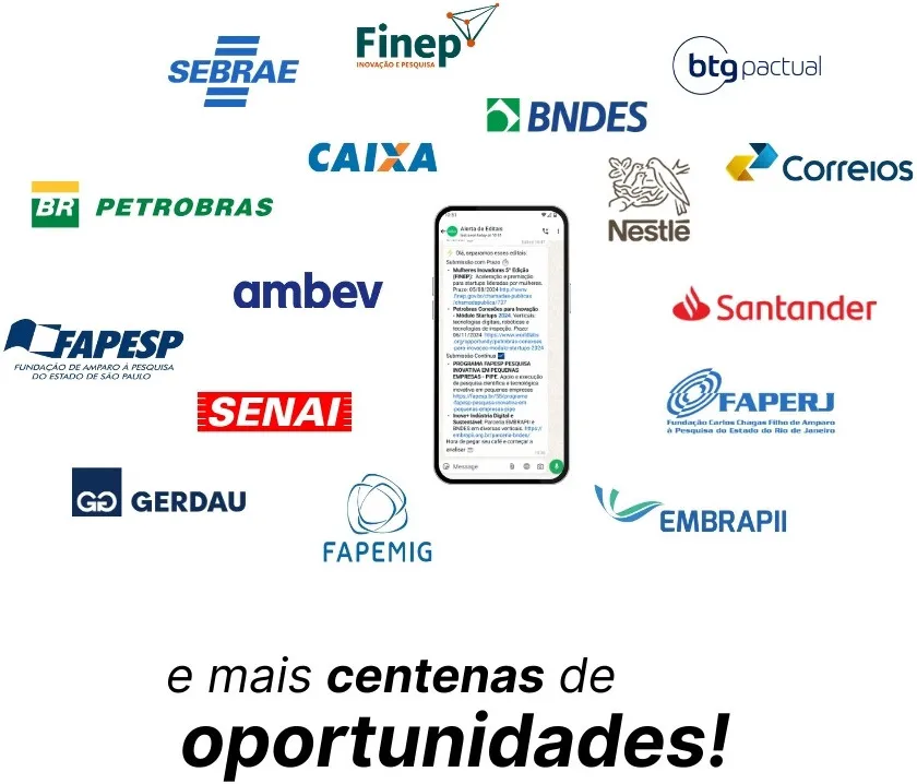 Imagem de centenas de editais